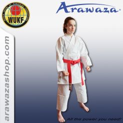 Arawaza Kata DELUXE Evo - WUKF app., weiß/rot WUKF Approved - Rot | 140