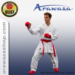 Arawaza Kumite Del. Evo - WUKF App. weiß / rot 