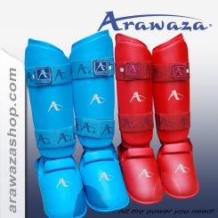 Arawaza Spann-/Schienbein Schutz - WKF Style XS | Blau