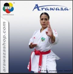 Arawaza Black Diamond - Premier-League Combo Set, Womens-Cut WKF approved 165 | WKF Approved - Weiß