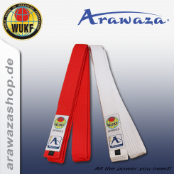 Arawaza Japanese Kumite Gürtel - WUKF app. 310 | Weiß