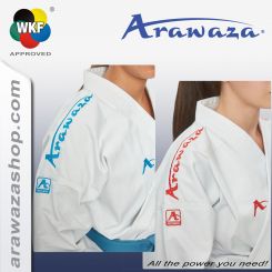 Arawaza Kata Del. Evo PL rot/blau-WKF app. 170 | Premier League - Blau